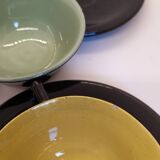 Set of 7 cups and saucers from the 50s.