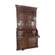 Bureau, scriban anglais avec bibliothèque vitrée