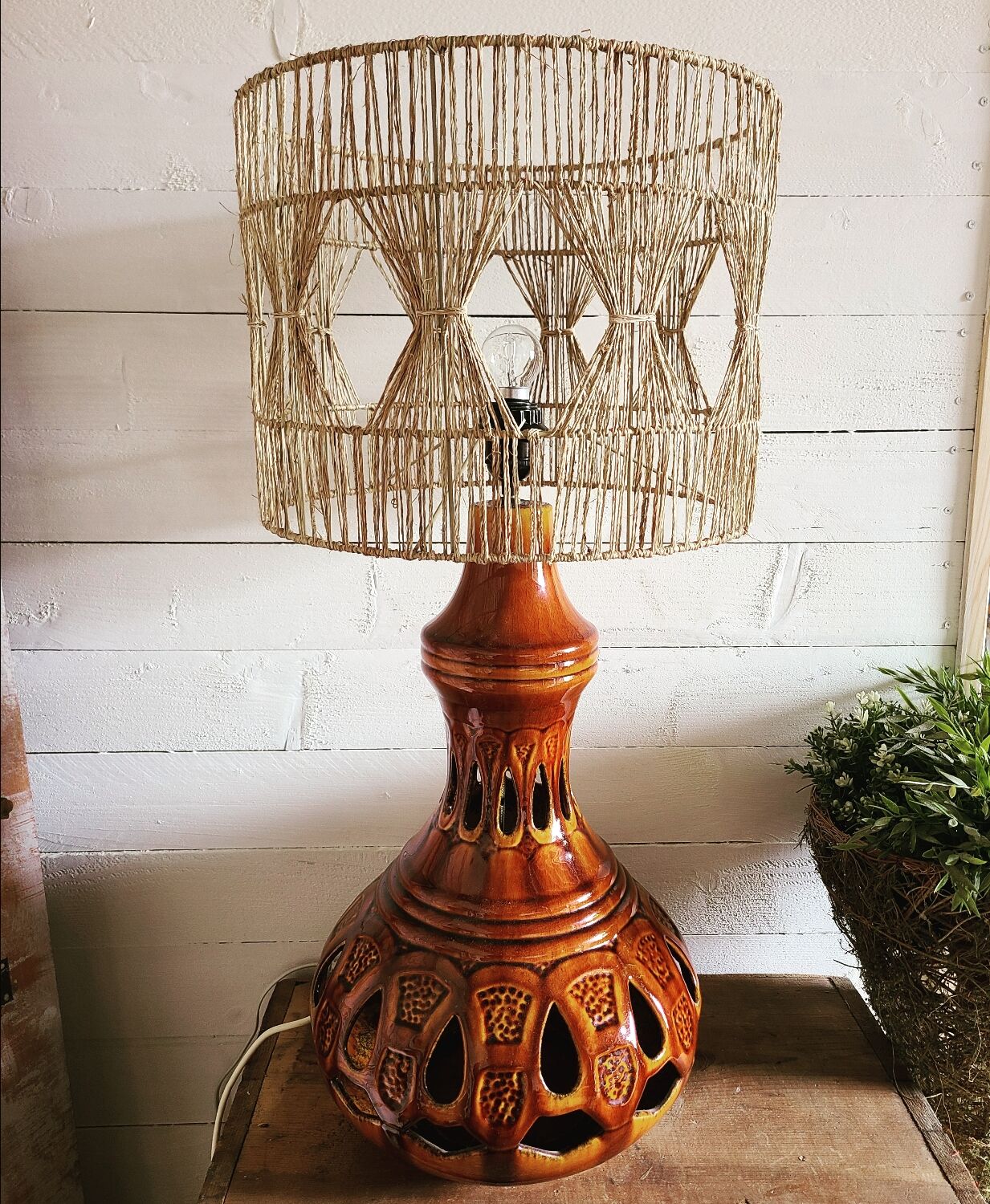 Vintage ceramic lamp