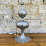 Table lamp chrome foot tulip 1970