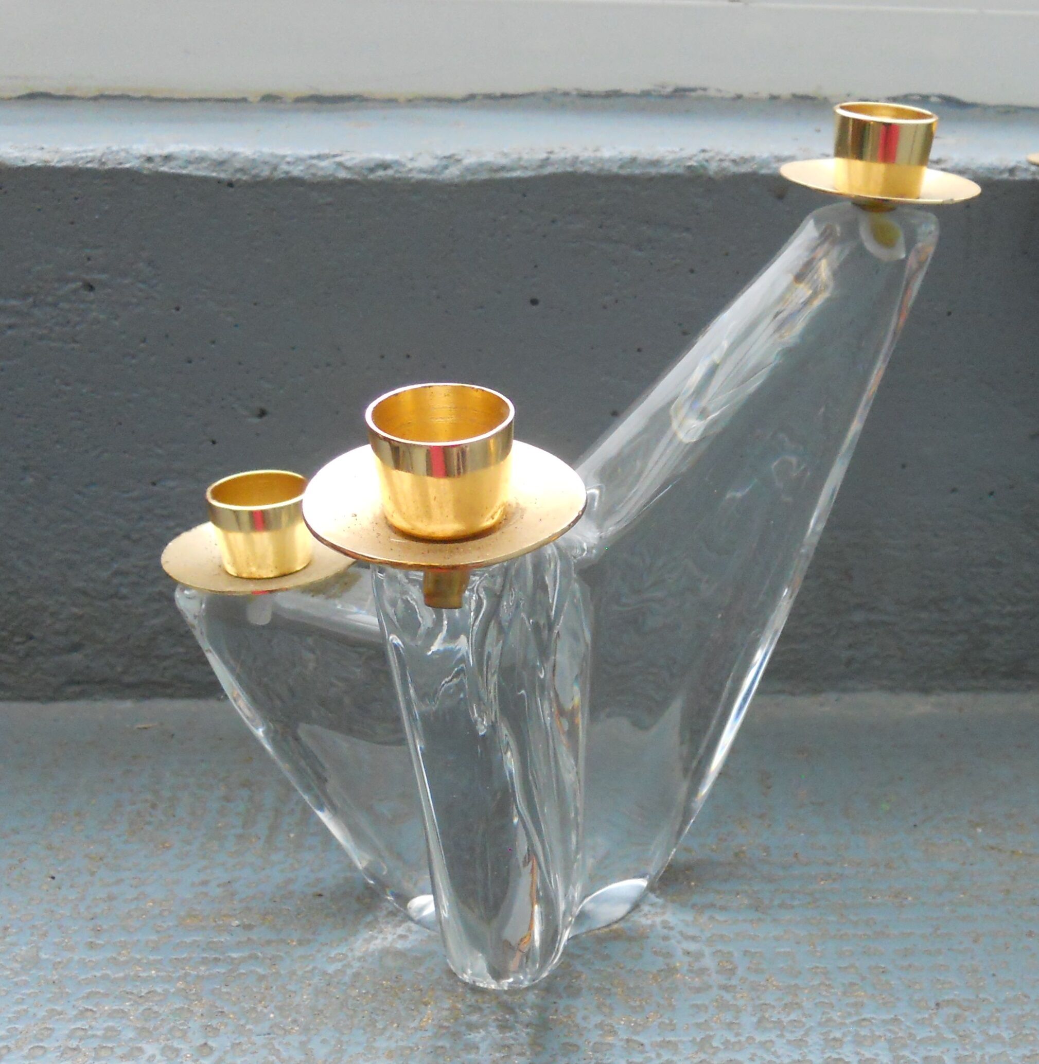 Pair of Schneider candlesticks