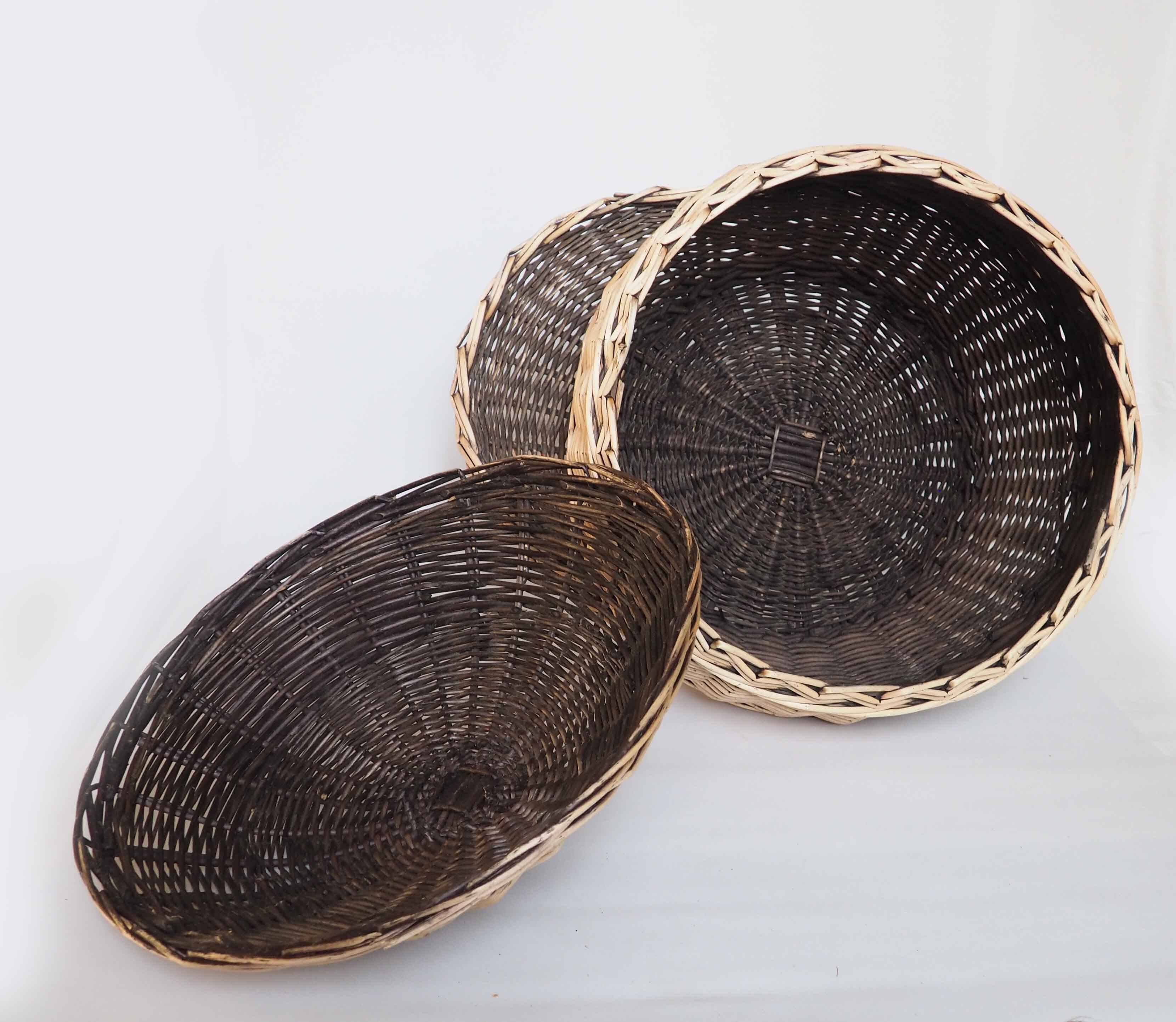 Extra large rattan potato basket
