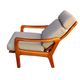 Danish Modern highback recliner armchair by Juul Kristensen for JK Denmark, 1960s