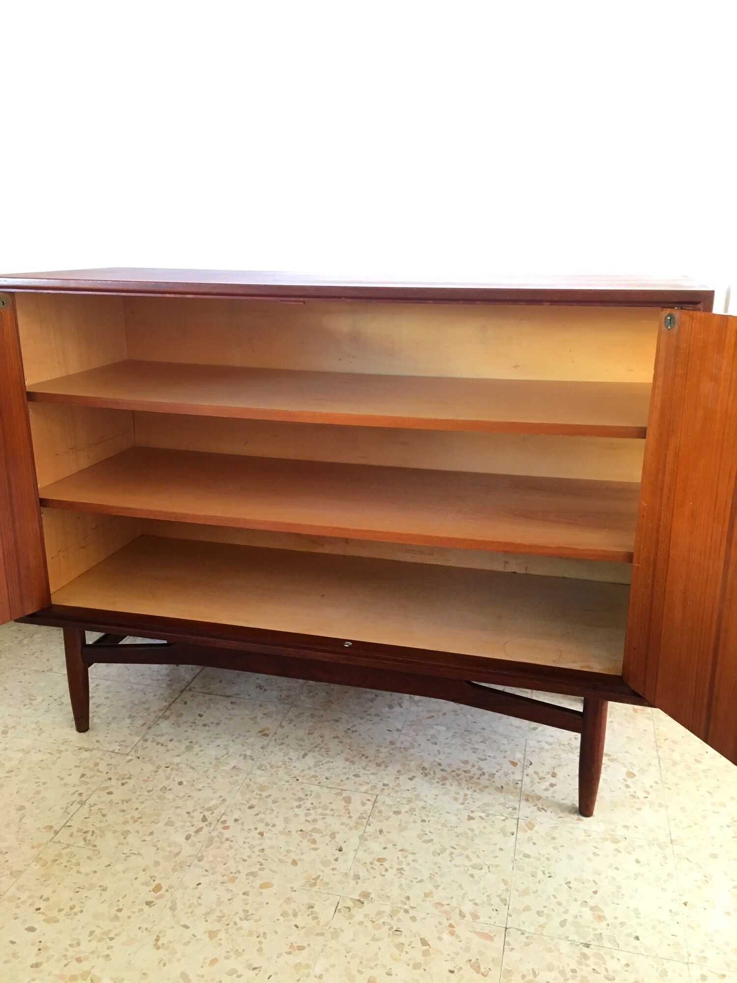 Vintage Scandinavian teak row 1960