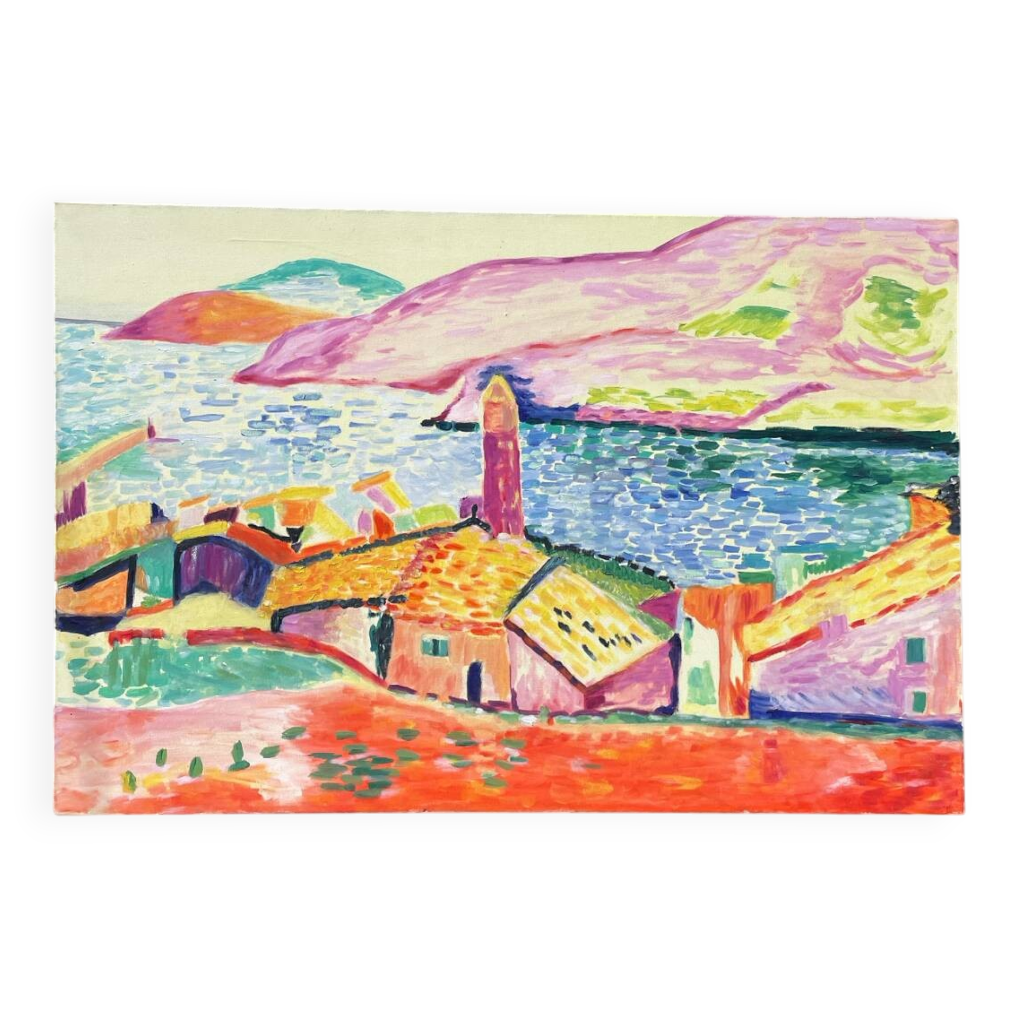 Fauvist painting of a landscape