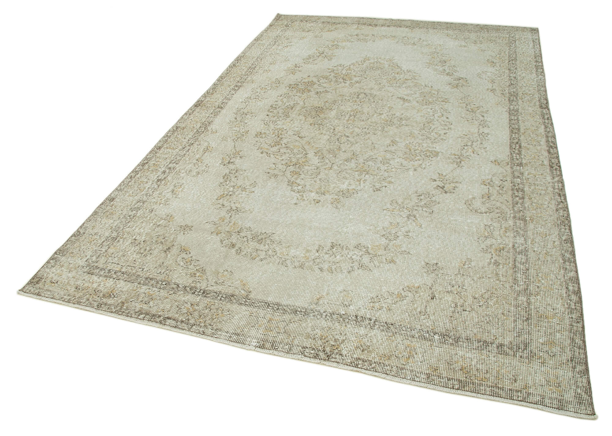 Handmade Unique Oriental Beige Rug 189 cm x 307 cm - 36637
