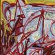 Russian abstract painting from 1990