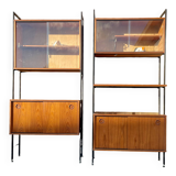 Mid Century Avalon Modular Ladderax Teak Vintage Shelving Unit 1