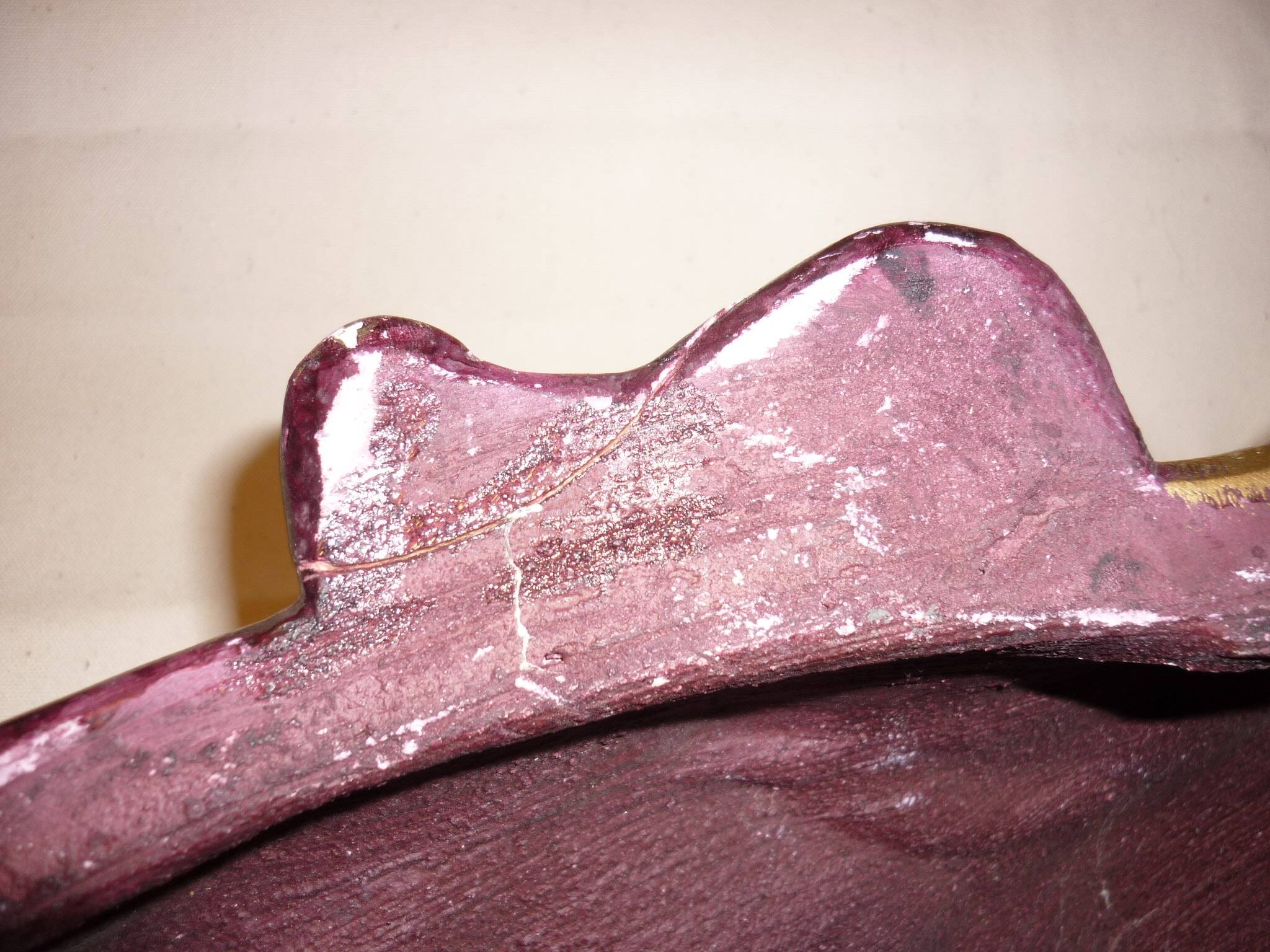 Purple and gold African mask