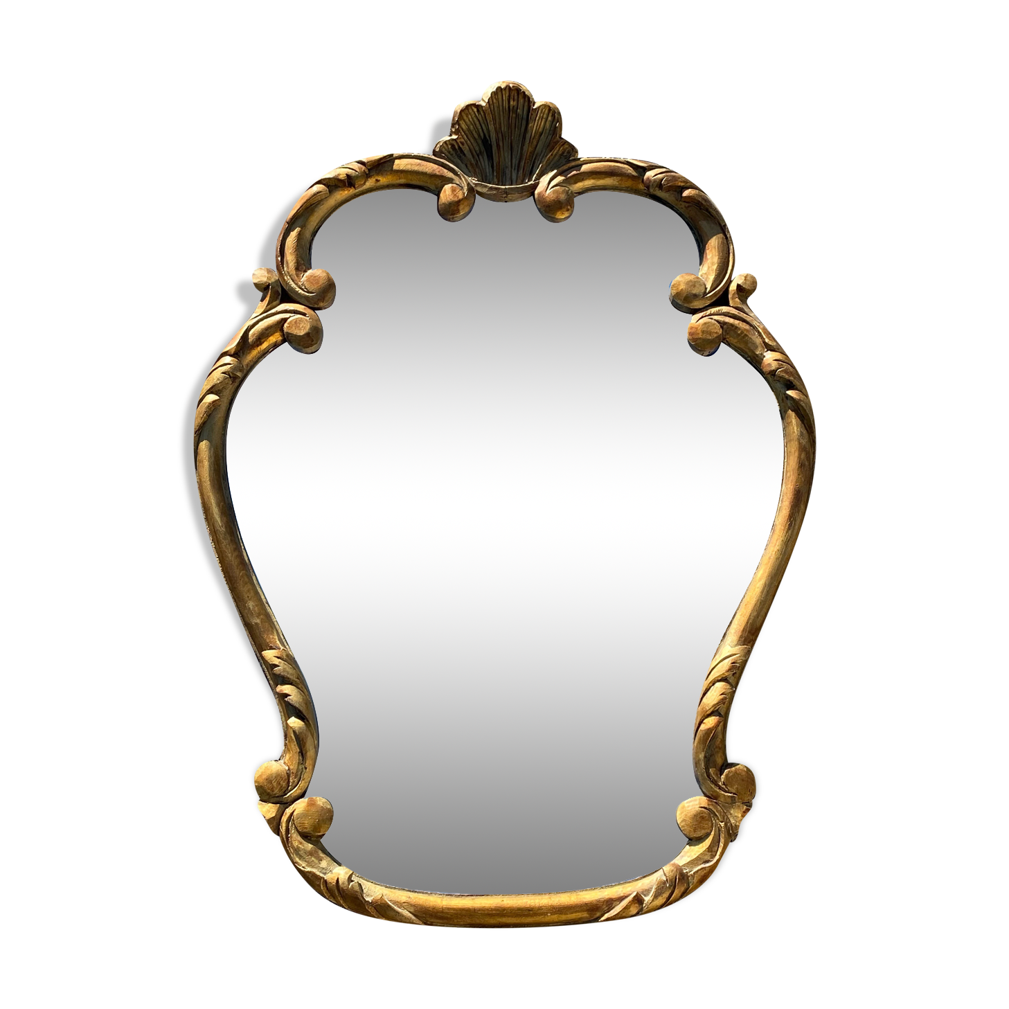 Louis XV style shell mirror