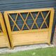 pair of antique solid wood headboards