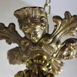 Suspension in bronze and glass paste.