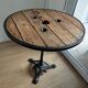 Vintage industrial pedestal table