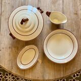Lot of 4 vintage serving pieces from the Longchamp factory