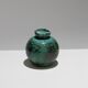 Vase boule en poterie émaillée, cab primavera, 1930s
