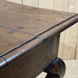 18th century English rustic console in chestnut and cherry