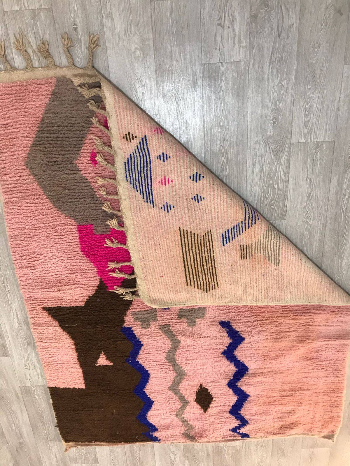 tapis berbère Boujad rose 3*2m