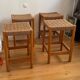 Wood and rope stools