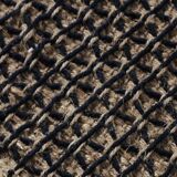 Tapis en jute et coton noir 160 x 230 cm