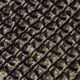 Tapis en jute et coton noir 160 x 230 cm