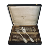 12 cutlery in entremets christofle vendôme