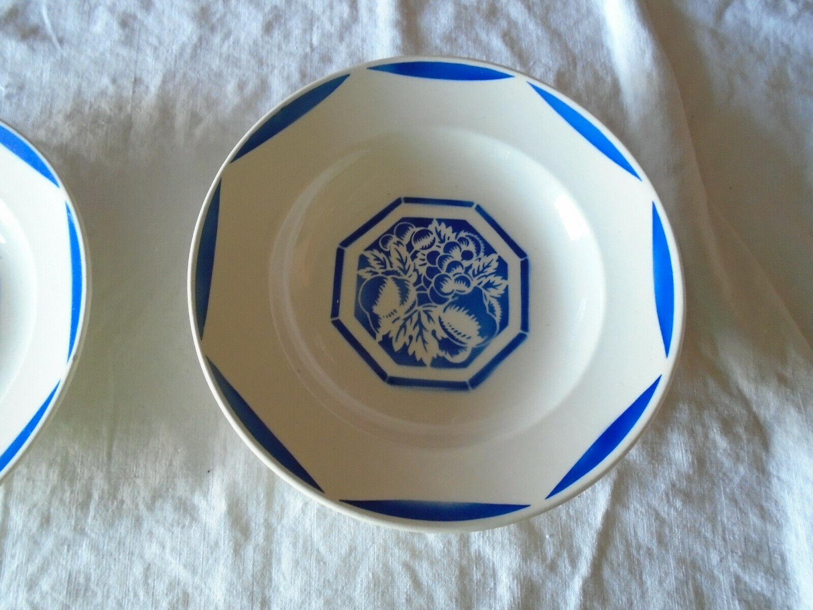 2 old plates faience