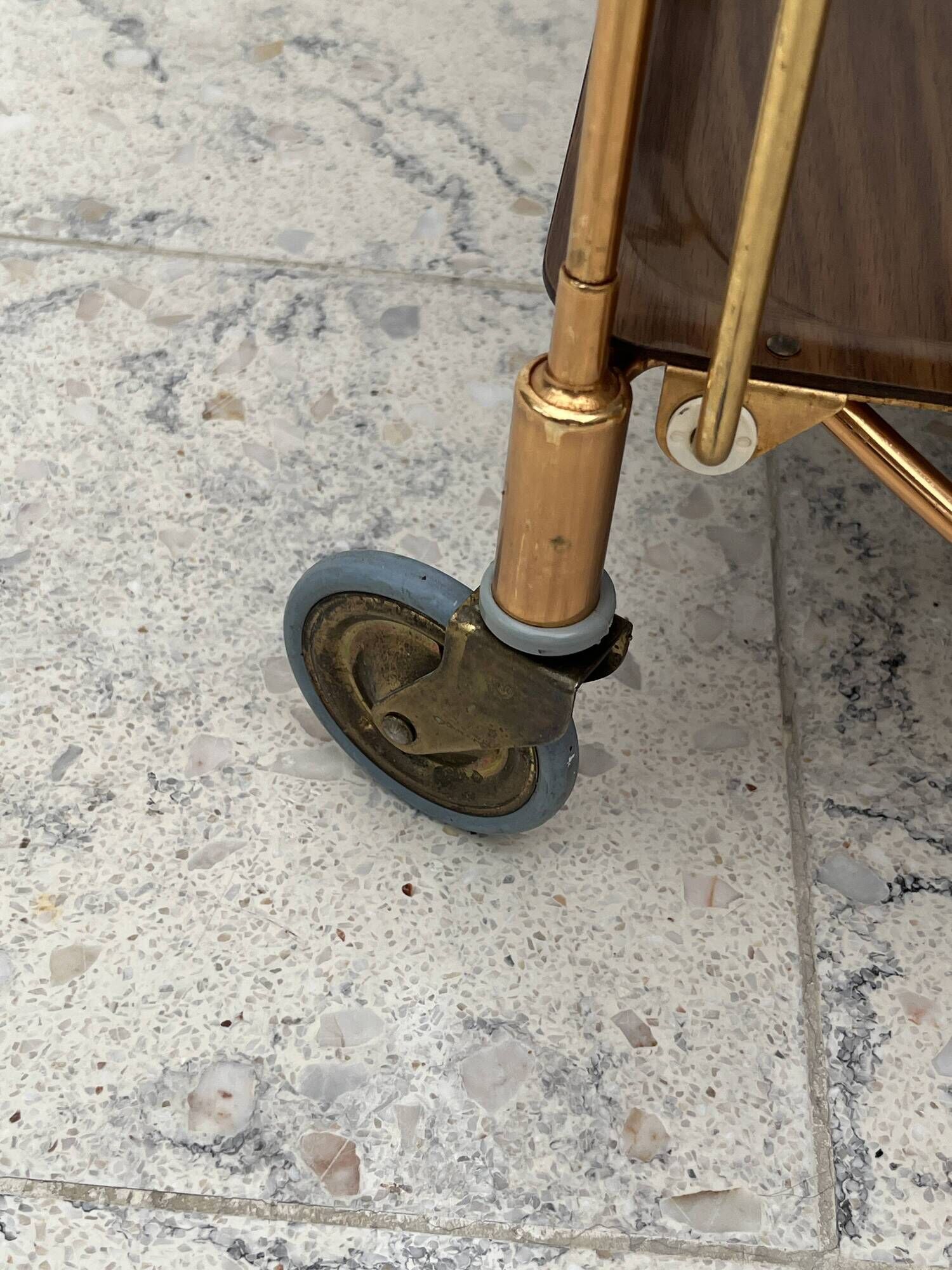 Vintage Golden Folding Table Gerlinol