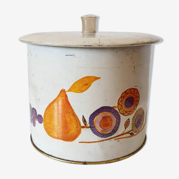 Bonbonnière boîte fer seventies