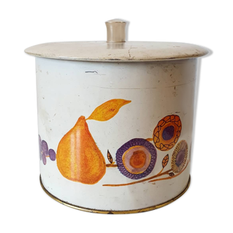 Bonbonnière boîte fer seventies
