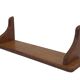 Vintage book shelf wall rack 1970s wood minimalist design