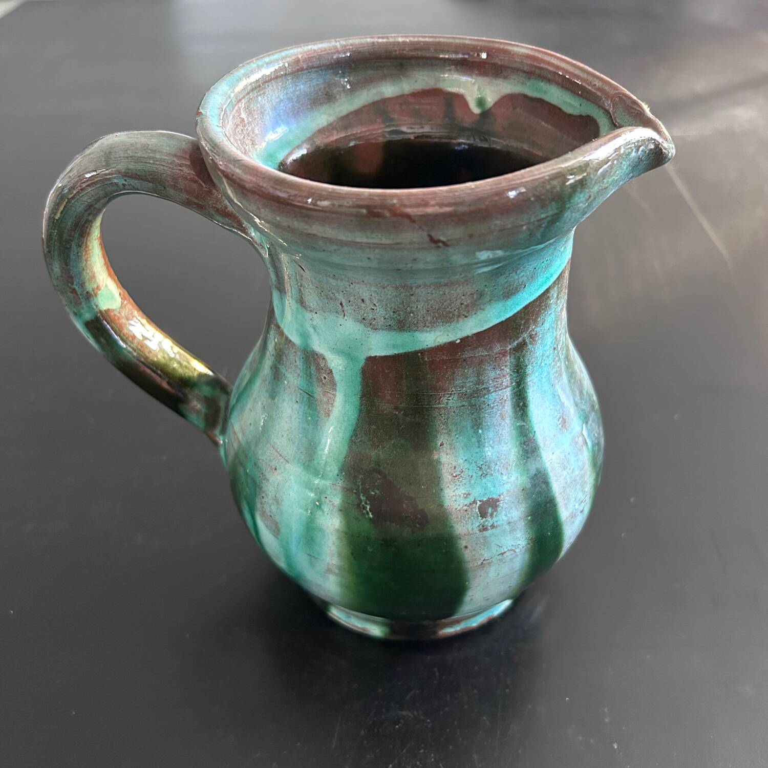 Pottery pitcher from Meyssac in Limousin