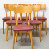 6 chaises 1950