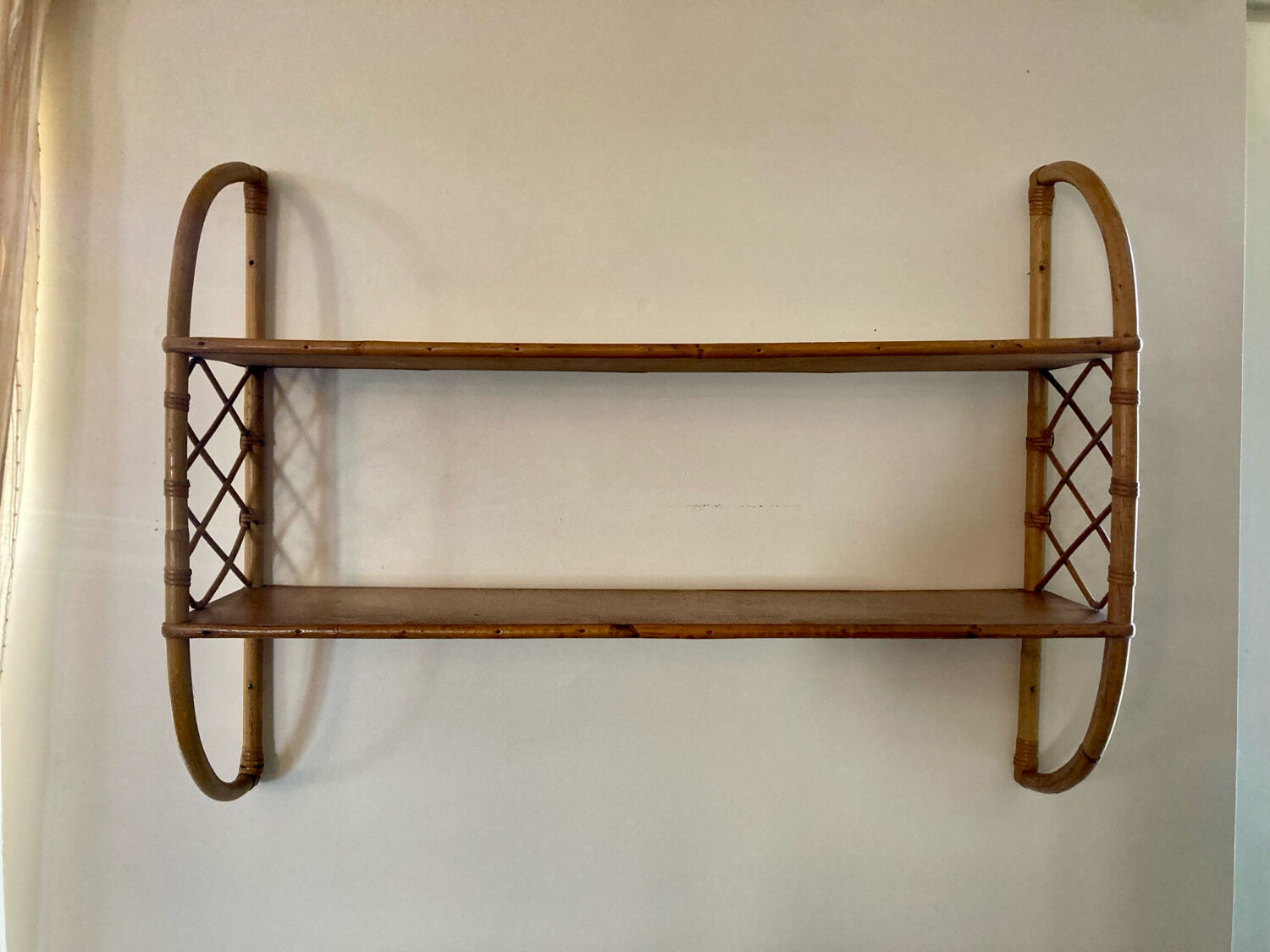 Grande étagère murale vintage des années 60-70