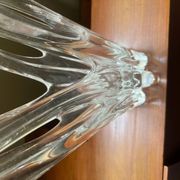 Vase de Murano - Sculpture en verre clair - Soufflé à la main