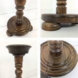 Vintage Chandelier Chauffe-bougie Chaise fleurie Banc de fleurs Table de fleur en bois tourné Bois m