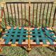 2-seater bamboo bench