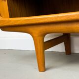 Danish Teak Sideboard with Tambour Doors from CFC Silkeborg, 1970s