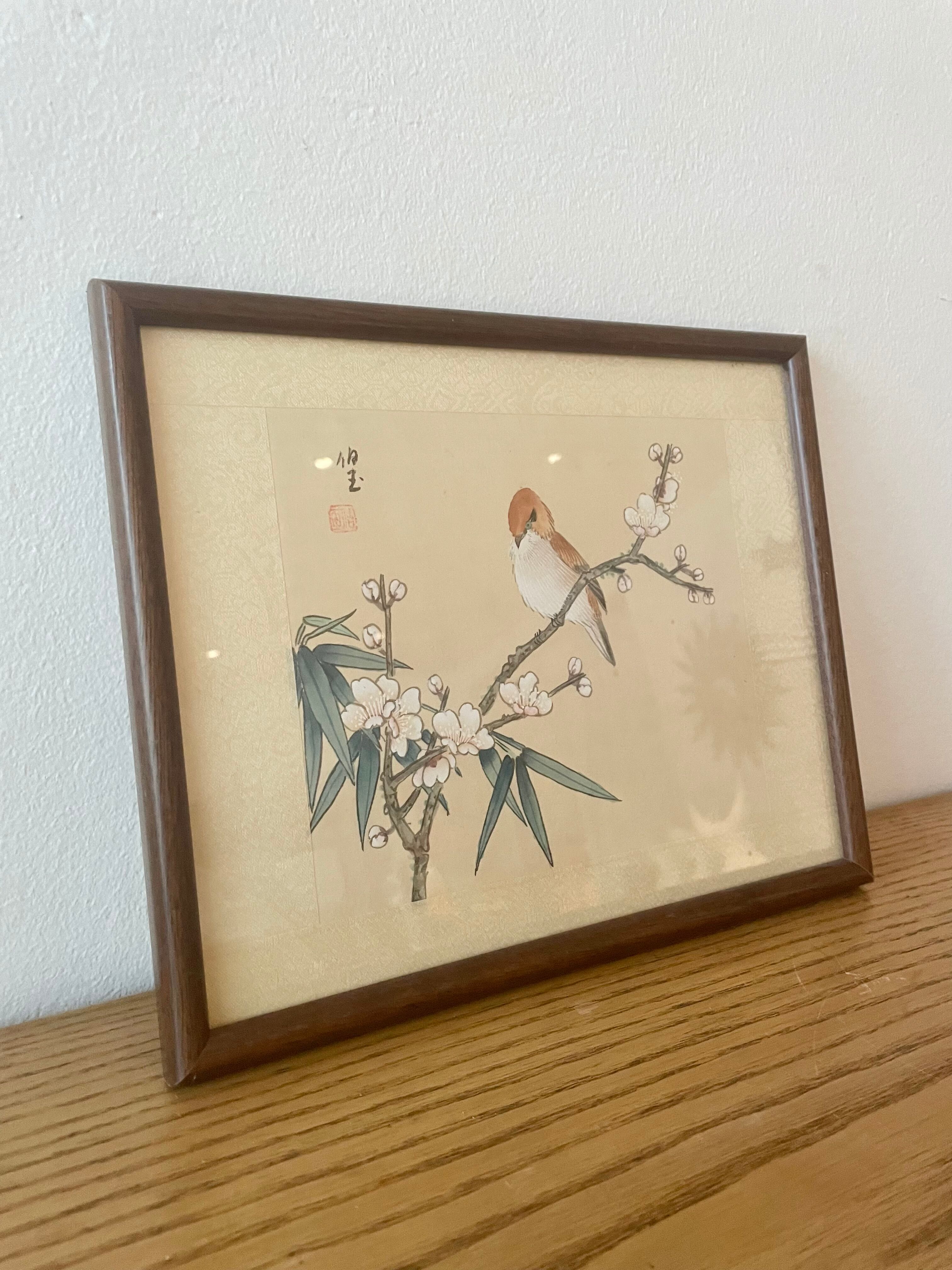 Chinese bird print