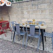 TOLIX, Large Metal Table T55 by Xavier Pauchard France, 1950s
