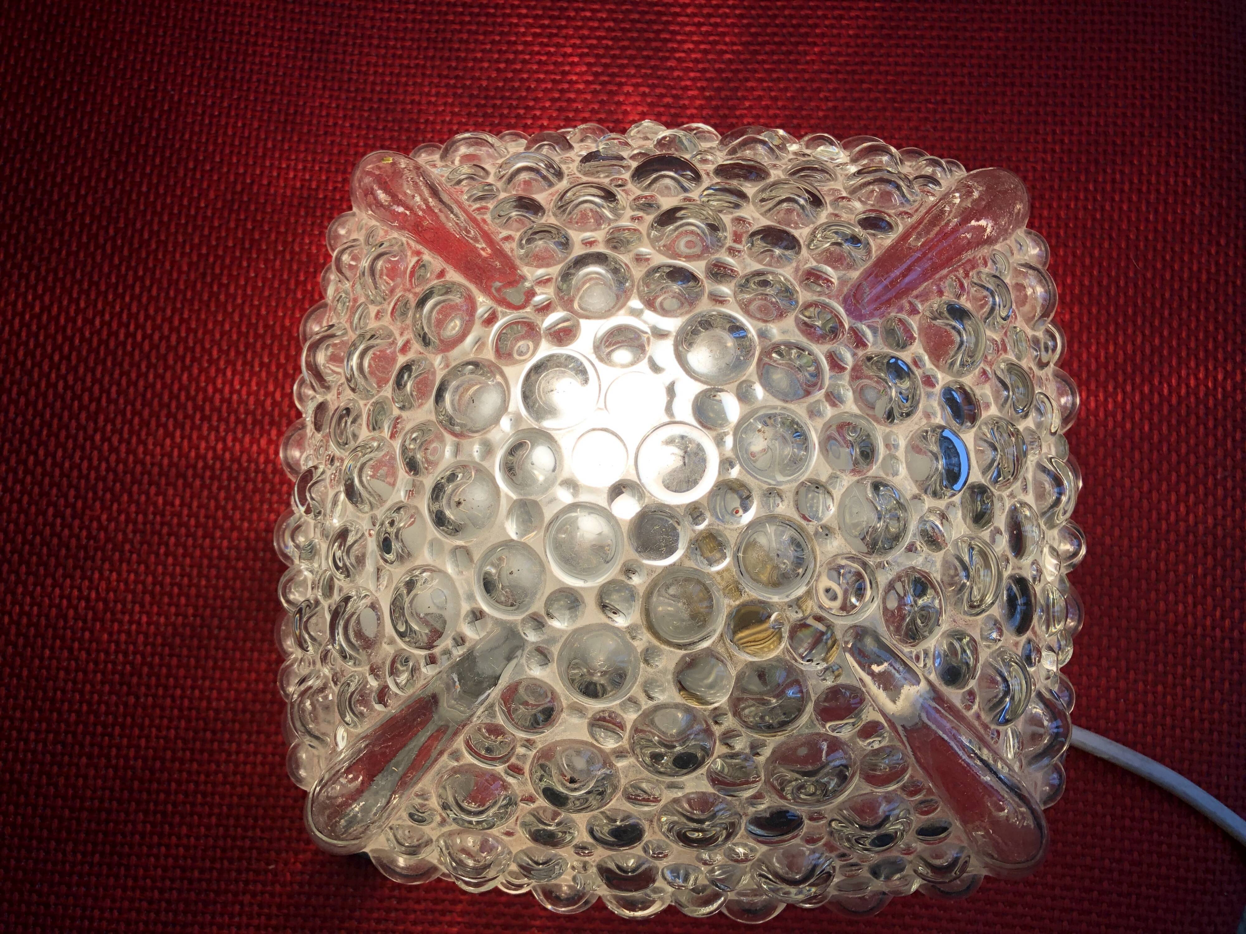 Bubble glass wall sconce by Helena Tynell circa 1950