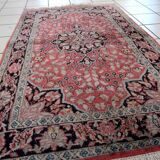 Vintage carpet Persian Tabriz Kashmir handmade 78cm x 129cm 1960s