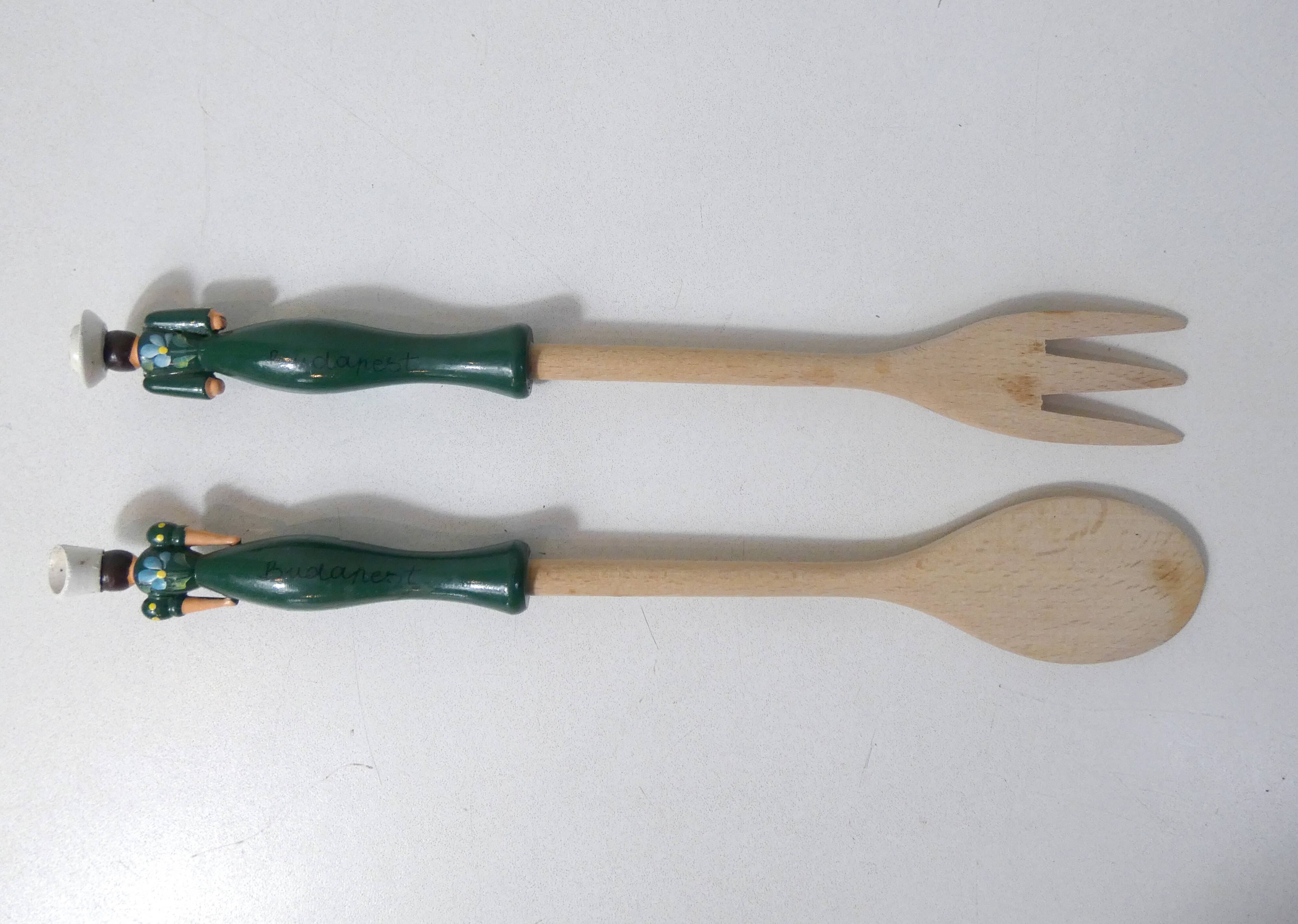 wooden salad servers