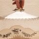 Abat-jour vintage pour suspension en opaline blanche