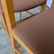 Set of 4 Vintage Branko Ursic Dining Chair: 1970s Scandinavian Wood & Brown