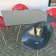 Kartell Glossy Dining Table with 4 Eros Chairs