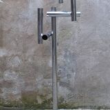Lampadaire en métal chromé dans le gout de Reggiani, années 70