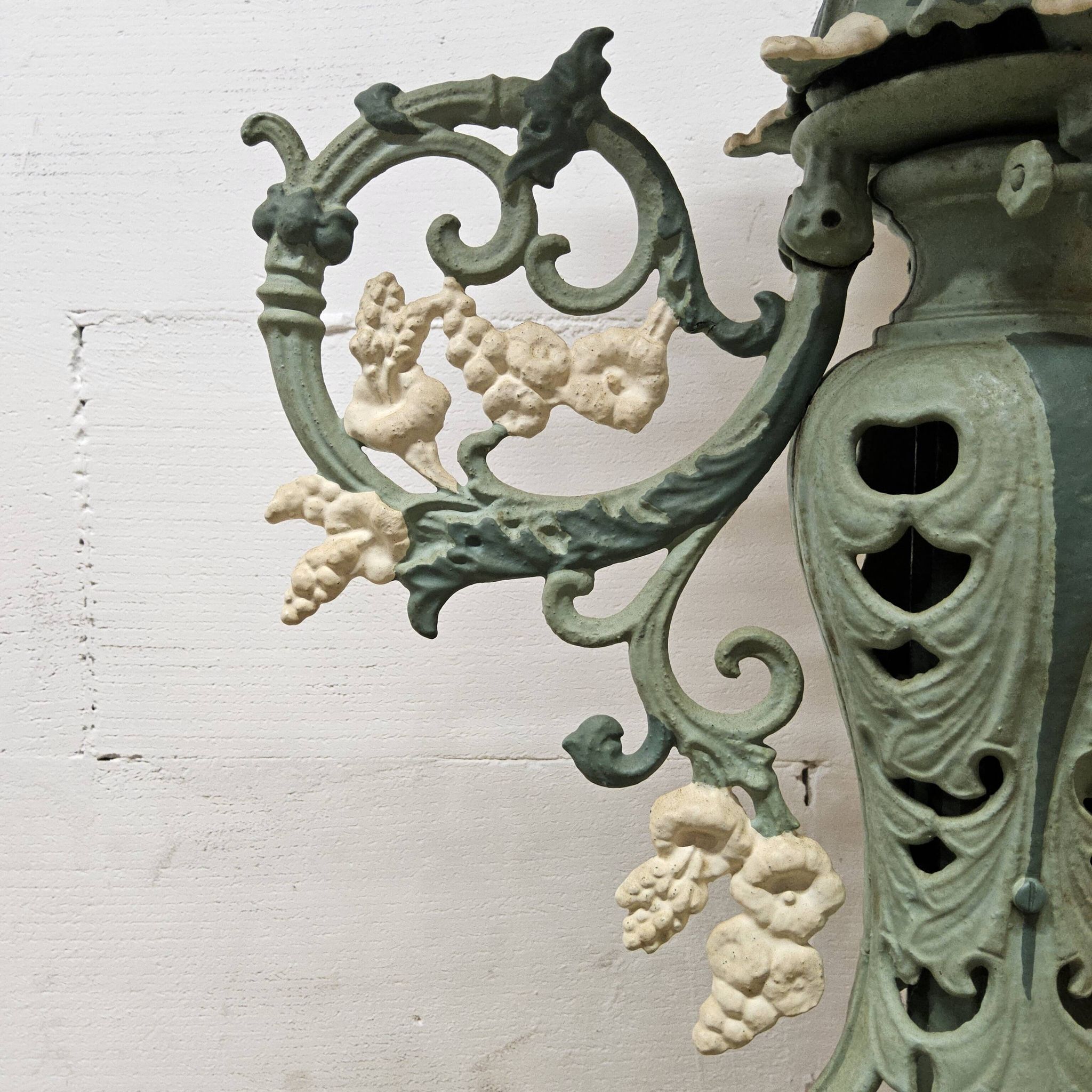 Unique Cast iron Victorian floor lamp art nouveau (converted gas light)