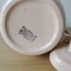 3 cups + Digoin Sarreguemines pink Art Deco jug