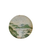 Pierre Devie, Mid-century modern green ceramic solifleur vase, France 1980