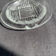 2 art deco glass ashtrays